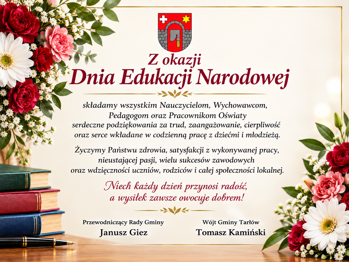 Życzenia z&nbsp;okazji Dnia Edukacji Narodowej