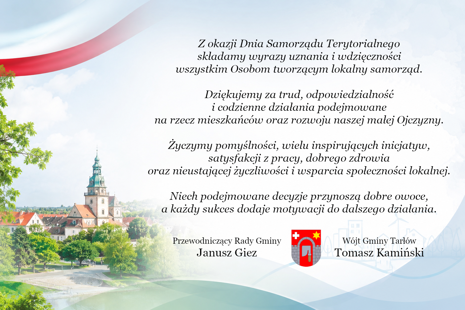 Życzenia z&nbsp;okazji Dnia samorządu terytorialnego