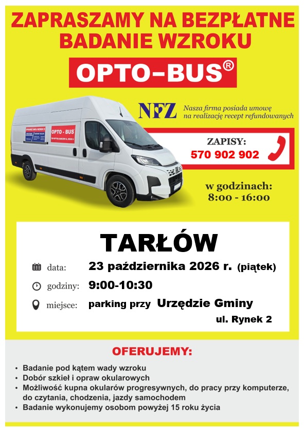 Plakat - bezpłatne badanie wzroku
