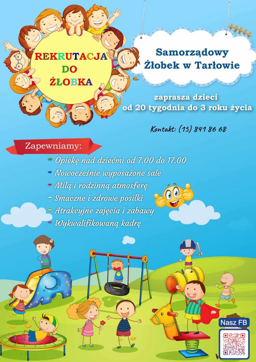 Rekrutacja do Żłobka Samorządowego w Tarłowie
