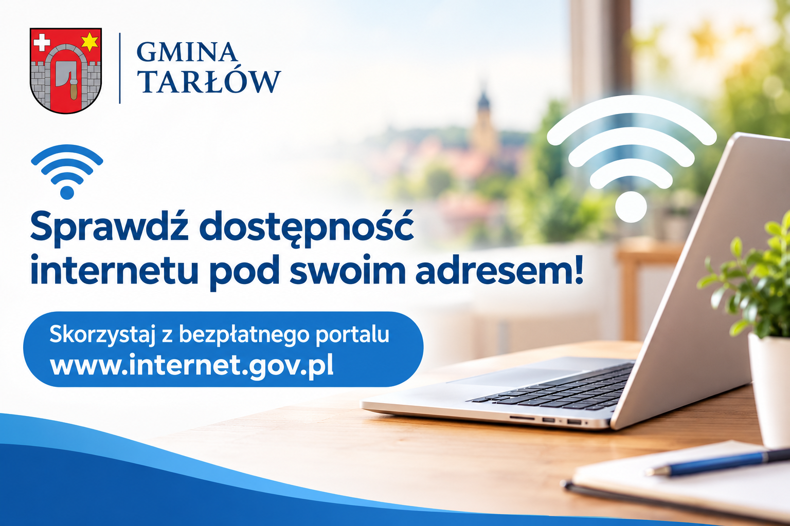 Ulotka - sprawdz dostępnośc do Internetu