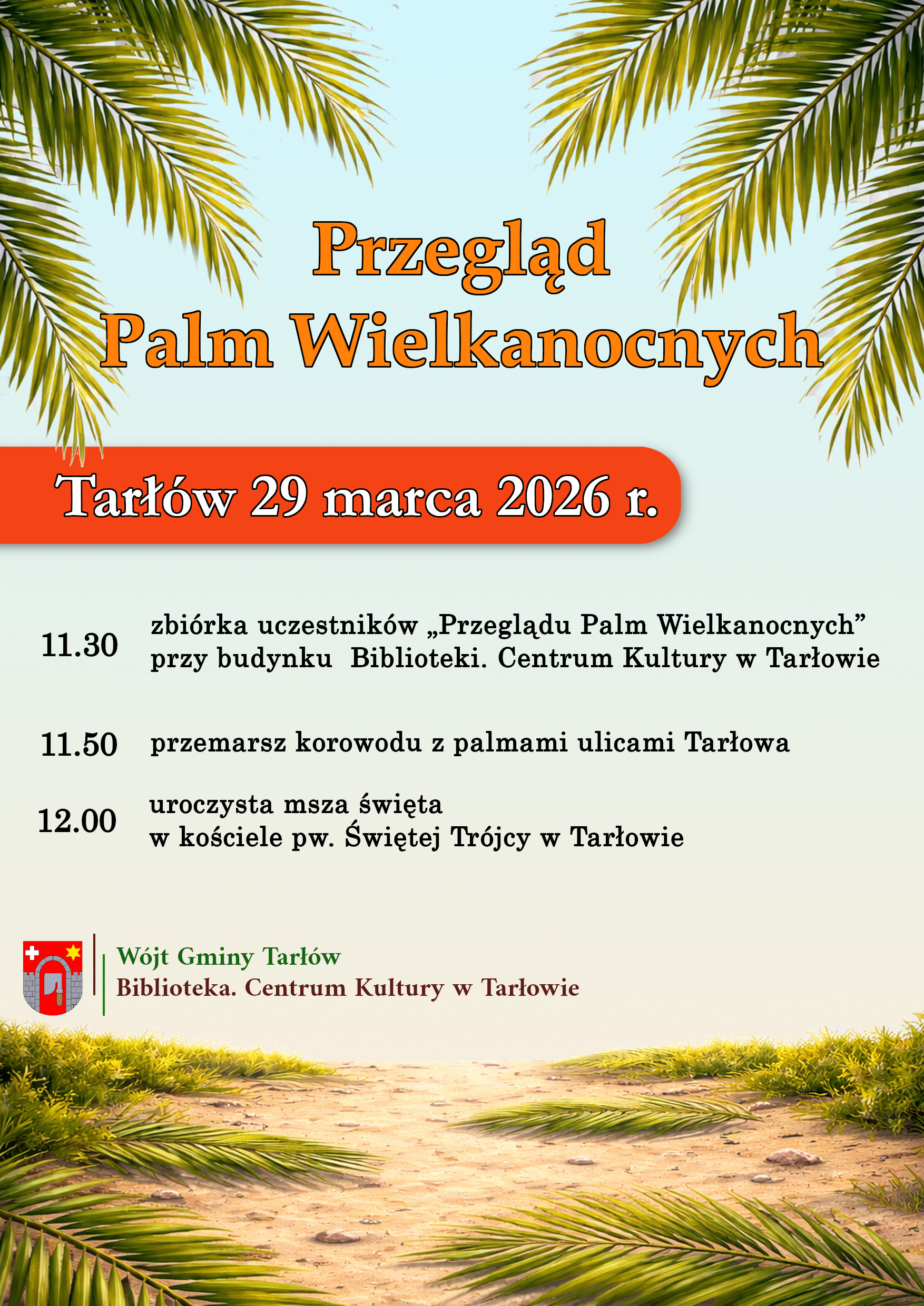 Przegląd palm wielkanocnych - plakat